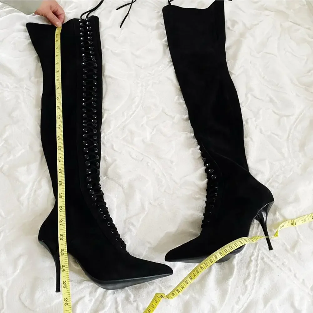 Jeffrey Campbell Burned Lace Up Boot Size 5.5 New
